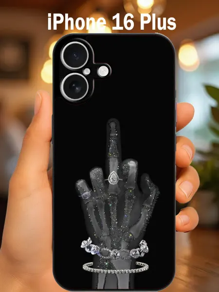 CaseONEshop Чехол на iphone 16 plus с принтом рука