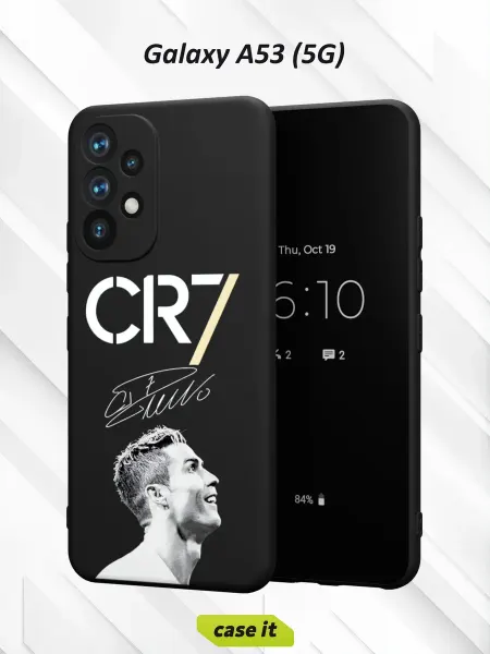 Case it Чехол на Samsung A53 5G с принтом CR7 и Криштиану Роналду