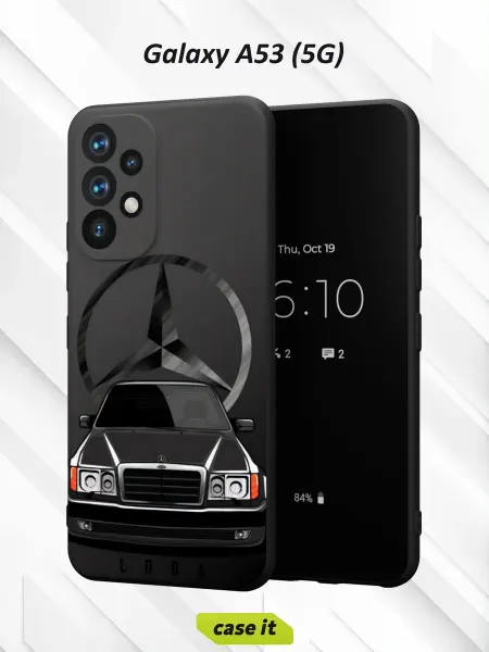 Case it Чехол на Samsung A53 5Gс принтом Mercedes-Benz E-Class W124
