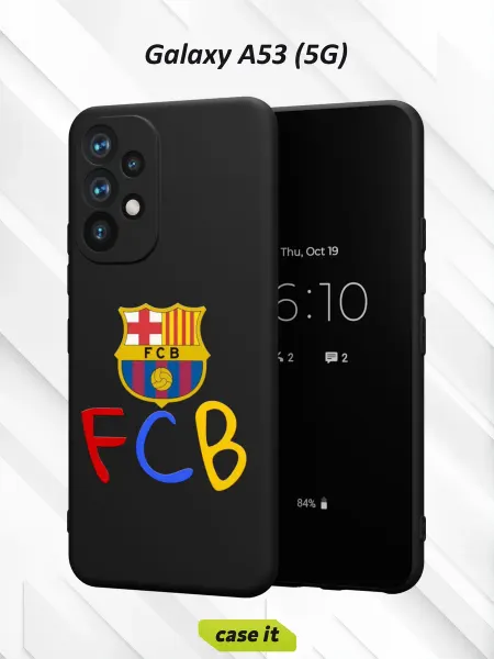 Case it Чехол на Samsung A53 5G с принтом аббревиатура FCB