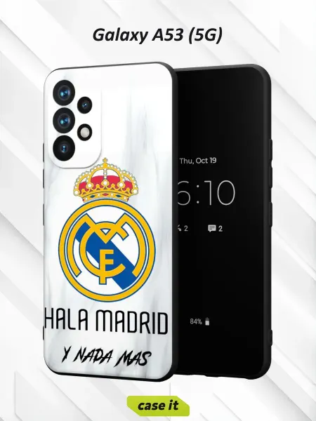 Case it Чехол на Samsung A53 5Gс принтом Hala Madrid y nada más