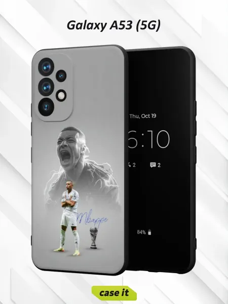 Case it Чехол на Samsung A53 5G с принтом Kylian Mbappe Real