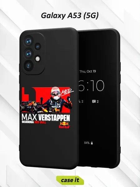 Case it Чехол на Samsung A53 5Gс принтом Max Verstappen
