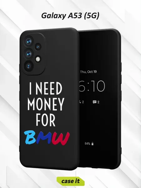 Case it Чехол на Samsung A53 5Gс принтом I need money