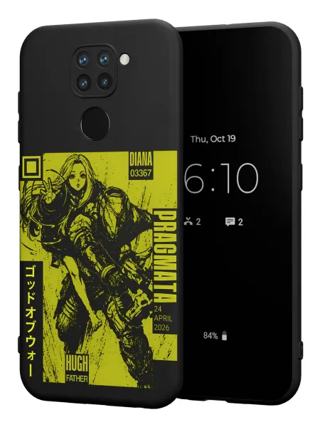 PBl store Чехол на Xiaomi Redmi Note 9 с принтом Аниме Pragmata