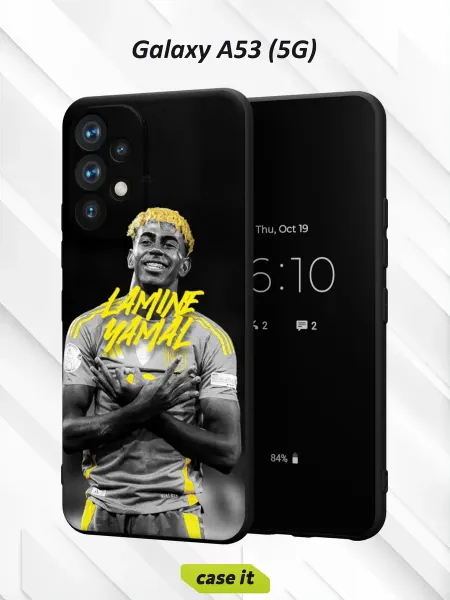 Case it Чехол на Samsung A53 5G с принтом Ламин Ямаль Барселона