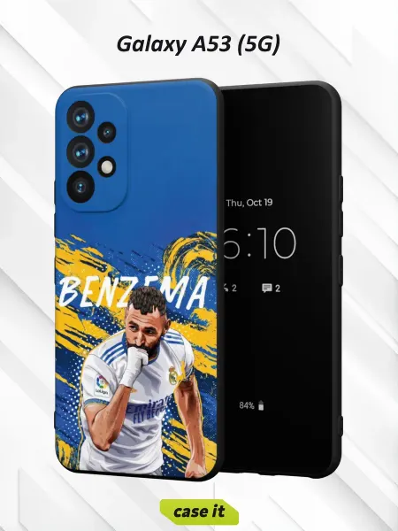 Case it Чехол на Samsung A53 5G с принтом Карим Бензема Реал