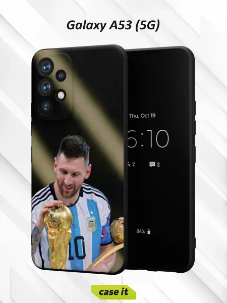 Case it Чехол на Samsung A53 5G с принтом Довольный Месси