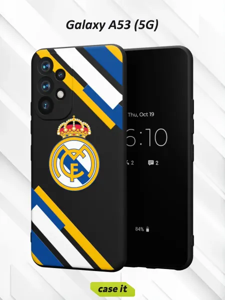 Case it Чехол на Samsung A53 5G с принтом Футбольный клуб Реал