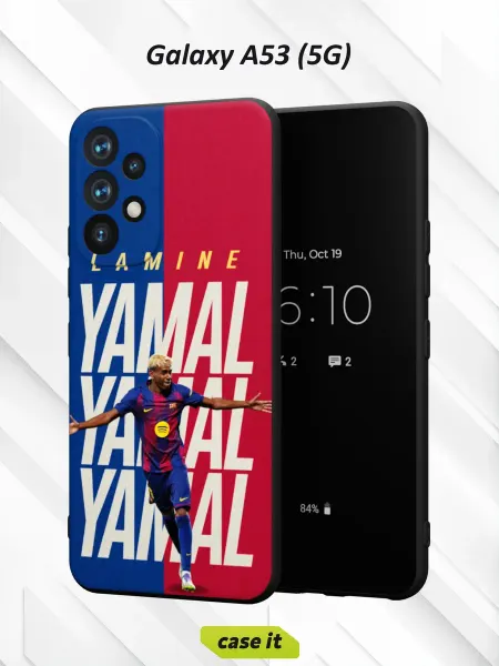 Case it Чехол на Samsung A53 5G с принтом суперзвезда Ламин Ямаль