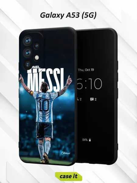 Case it Чехол на Samsung A53 5G с принтом легендарный Лионель Месси