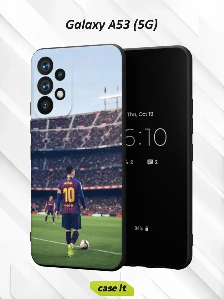 Case it Чехол на Samsung A53 5G с принтом Месси Лео
