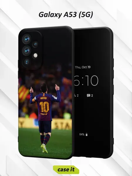 Case it Чехол на Samsung A53 5G с принтом Лионель Месси со спины