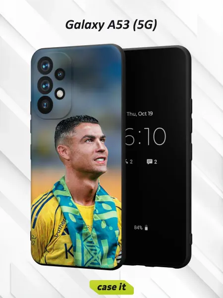 Case it Чехол на Samsung A53 5G с принтом Жёлтая форма Роналду