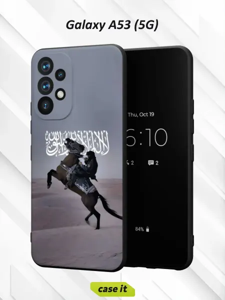 Case it Чехол на Samsung A53 5Gс принтом всадник на коне