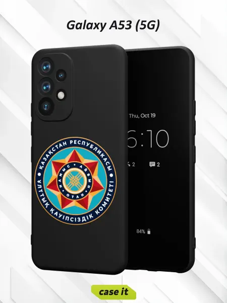Case it Чехол на Samsung A53 5Gс принтом Казахстан звезда