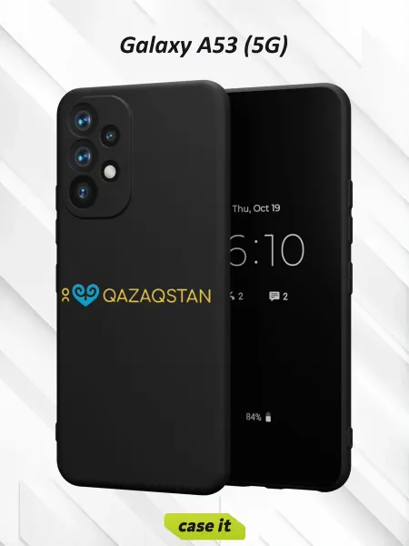 Case it Чехол на Samsung A53 5Gс принтом Я люблю Казахстан