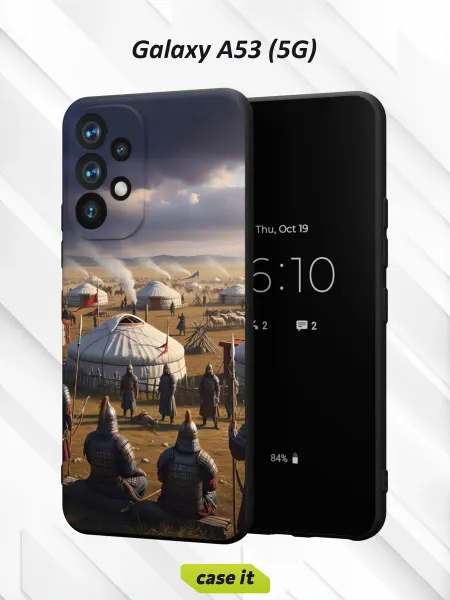 Case it Чехол на Samsung A53 5Gс принтом лагерь кочевников