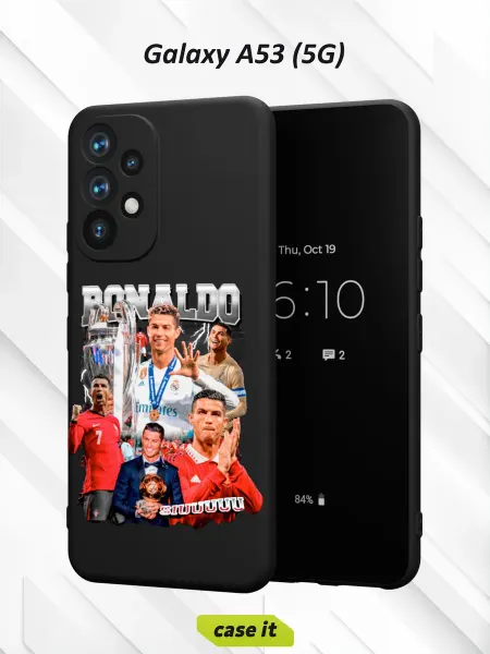 Case it Чехол на Samsung A53 5Gс принтом Криштиану Роналду