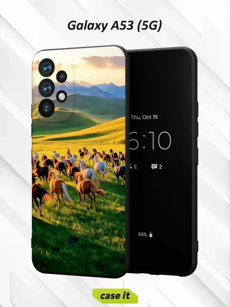 Case it Чехол на Samsung A53 5Gс принтом Лошади