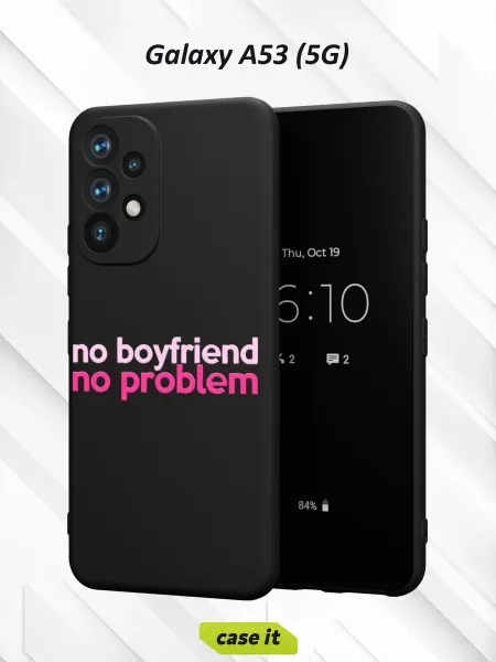 Case it Чехол на Samsung A53 5Gс принтом Надпись