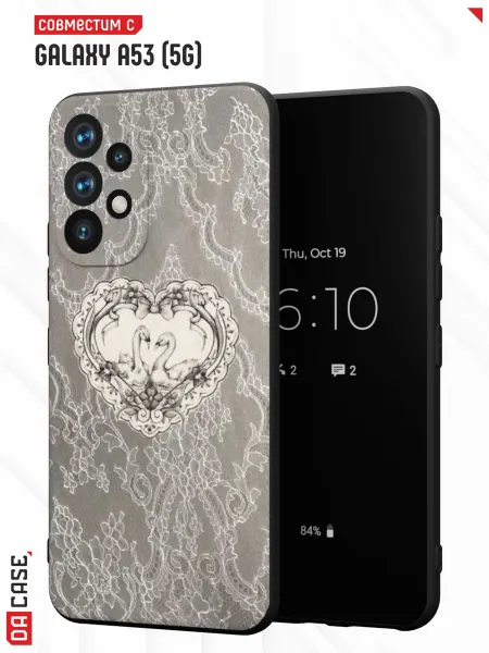 DACase Чехол на Samsung A53 5G с принтом Кружево