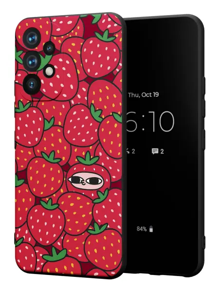 FACTORIA Чехол на Samsung A53 5G с принтом Клубничка