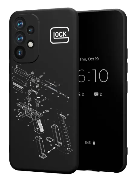 PBl store Чехол на Samsung A53 5G с военным принтом Glock