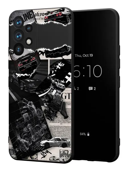 PBl store Чехол на Samsung A53 5G с принтом skyline gtr