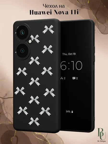 Be Unique Чехол на Huawei Nova 11i с принтом Бантики