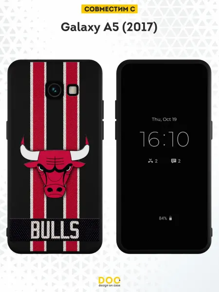 DesignOnCase Чехол на Samsung A5 2017 с принтом Chicago bulls
