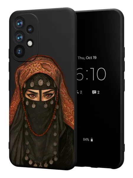 PBl store Чехол на Samsung A53 5G с принтом Покрытая девушка