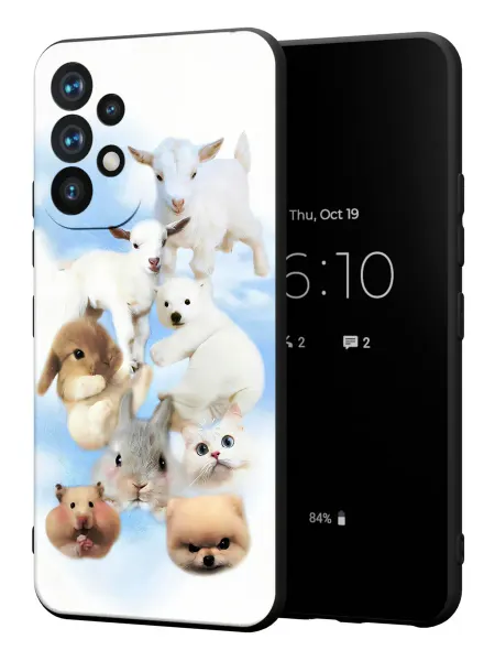 PBl store Чехол на Samsung A53 5G с принтом милые зверушки