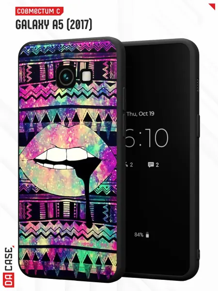 Samsung Чехол на A5 2017 с принтом Губы
