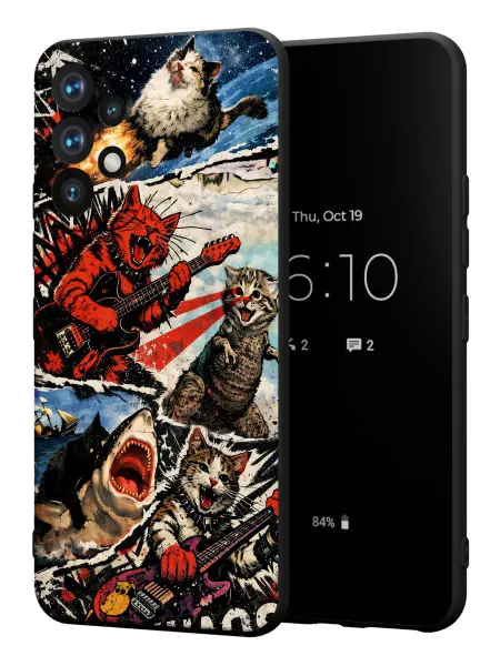 PBl store Чехол на Samsung A53 5G с принтом Котики мем