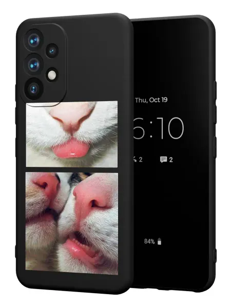 PBl store Чехол на Samsung A53 5G с принтом Котики милые