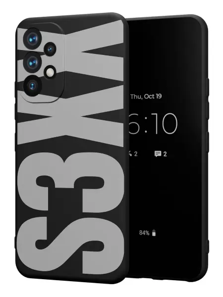 PBl store Чехол на Samsung A53 5G с принтом Надпись