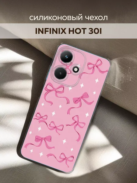 Infinix Чехол на Hot 30i с бантиками