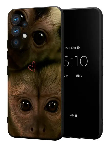 PBl store Чехол на Samsung A53 5G с принтом Обезьянки