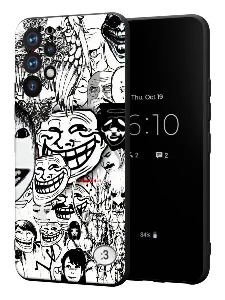 PBl store Чехол на Samsung A53 5G с принтом покерфэйс