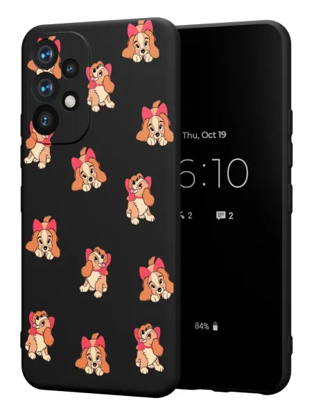 PBl store Чехол на Samsung A53 5G с принтом Собачки таксы