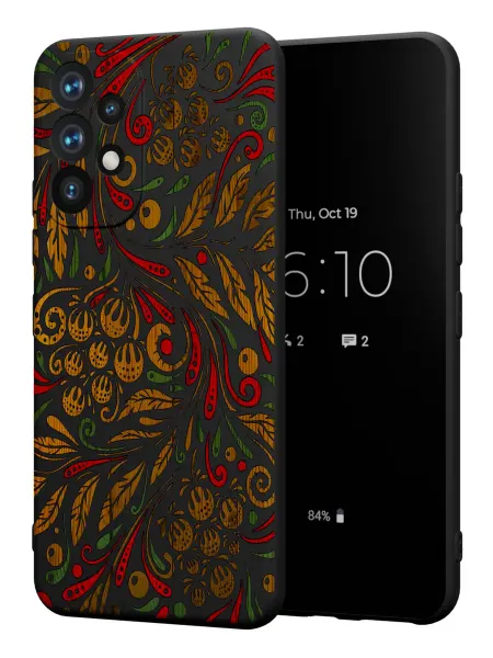 PBl store Чехол на Samsung A53 5G с принтом Хохлома