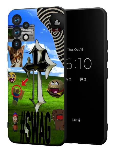 PBl store Чехол на Samsung A53 5G с принтом Крест Swag