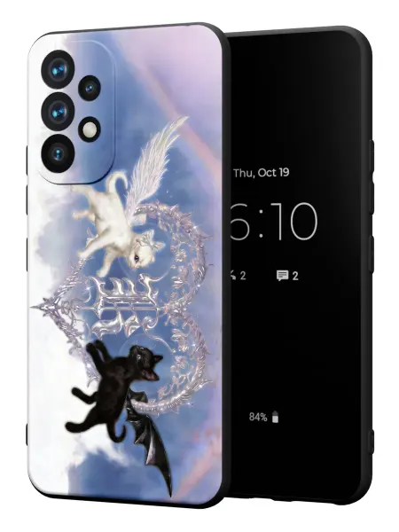 PBl store Чехол на Samsung A53 5G с принтом Котики y2k