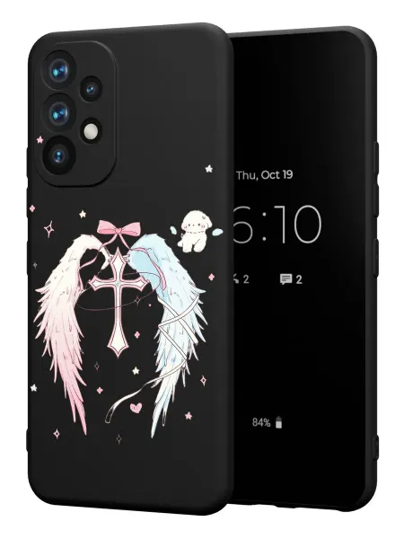 PBl store Чехол на Samsung A53 5G с принтом крестик y2k