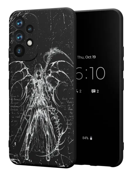 PBl store Чехол на Samsung A53 5G с принтом Сердце Y2K