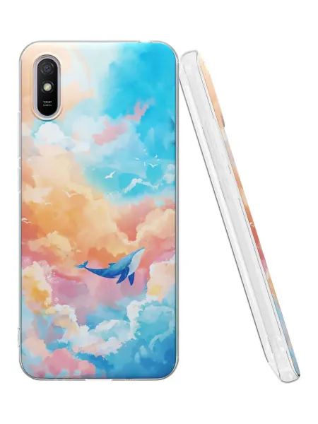 QuestCase Чехол на Xiaomi Redmi 9A с принтом Облака