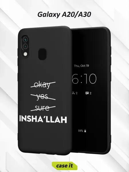 Case it Чехол на Samsung A30 и A20с принтом Inshallah
