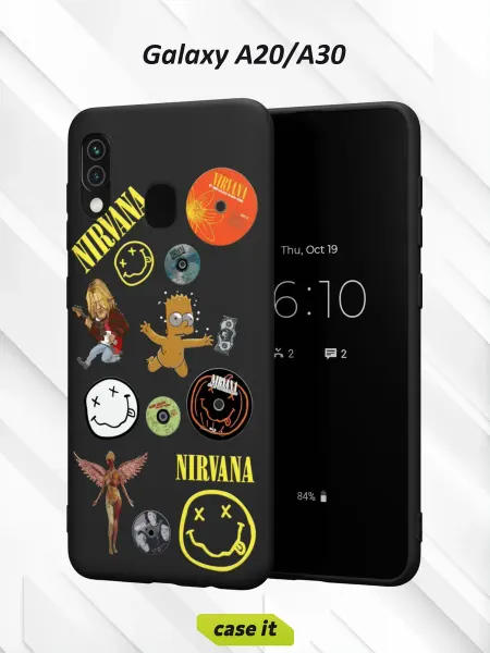 Case it Чехол на Samsung A30 и A20с принтом Nirvana