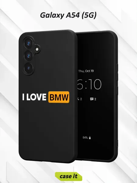 Case it Чехол на Samsung A54 5G с принтом I love BMW